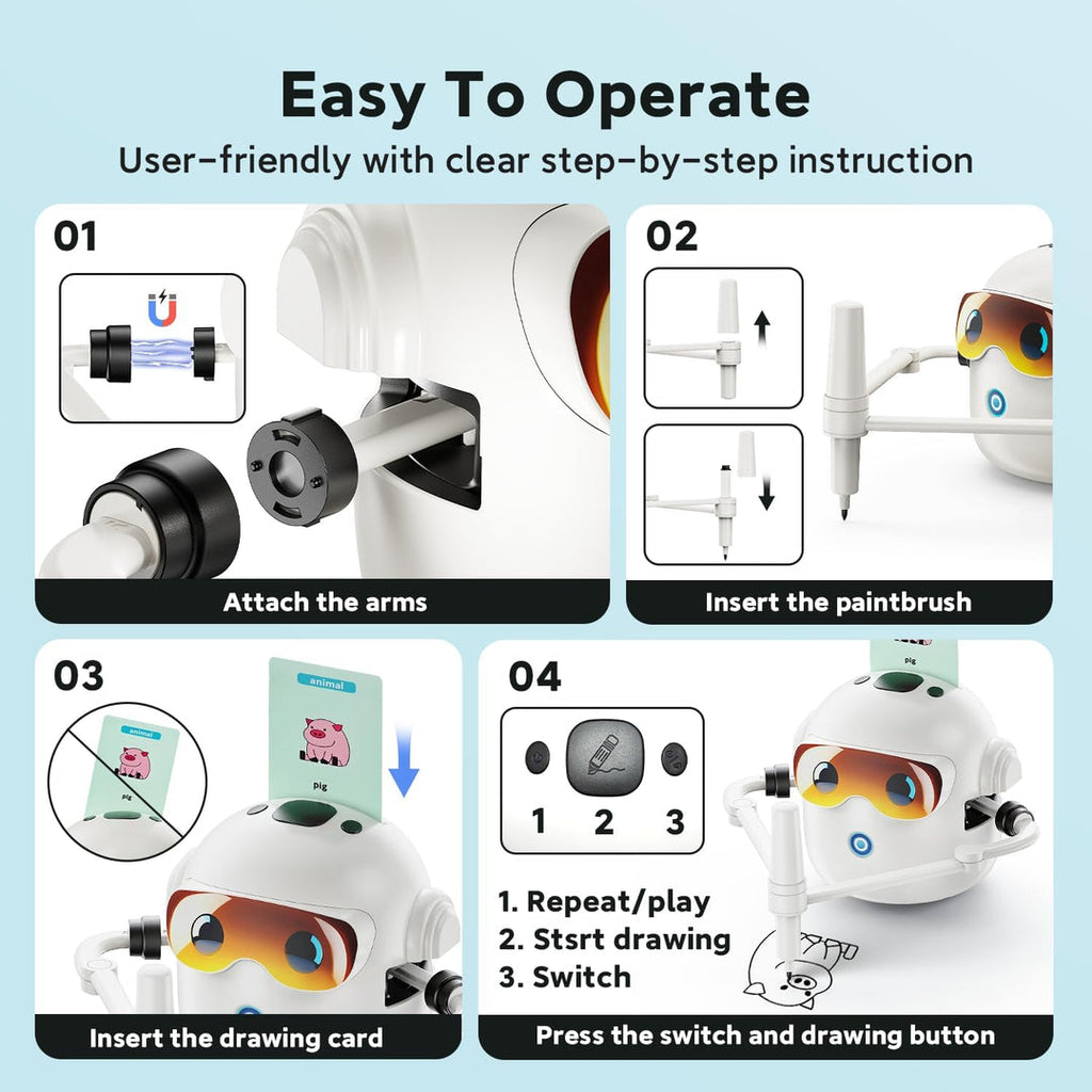 Hiddist Smart Drawing Robot for Kids